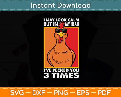 Rooster Chicken Farmers Farm Poultry Lover Svg Png Dxf Digital Cutting File