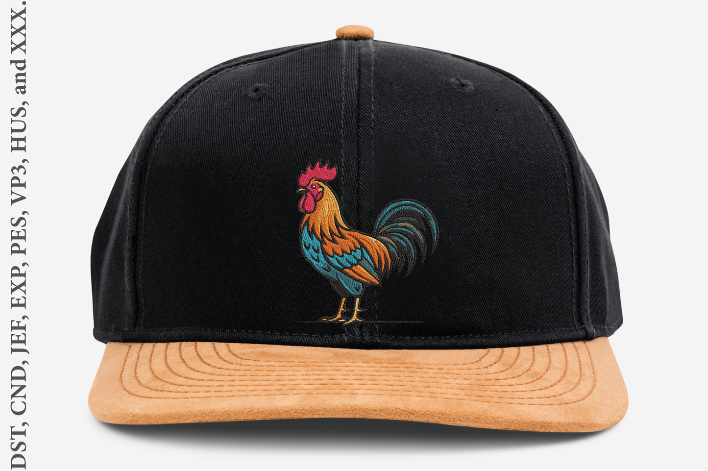 Rooster Embroidery Design – Beautiful Rooster Machine Embroidery Pattern, Farm Animal & Country Embroidery Design