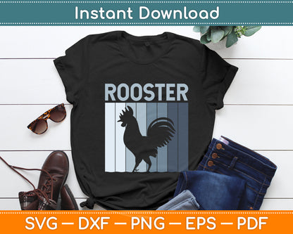 Rooster Vintage Retro Svg Digital Cutting File