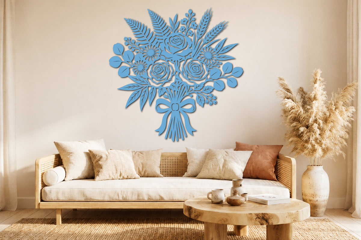 Floral Bouquet Wall Art SVG