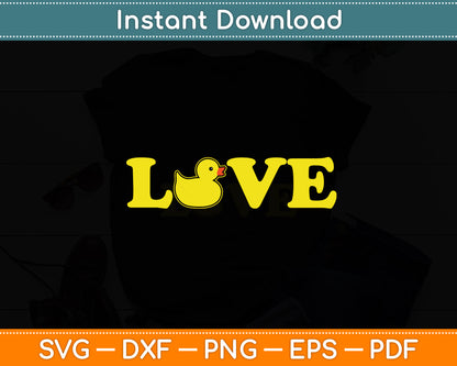 Rubber Duck Cute Duckie Rubber Duck Lover Duckling Funny Svg Png Dxf Cutting File