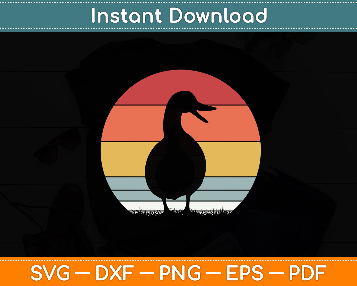Rubber Duck Vintage Rubber Duckie Retro Svg Png Dxf Digital Cutting File
