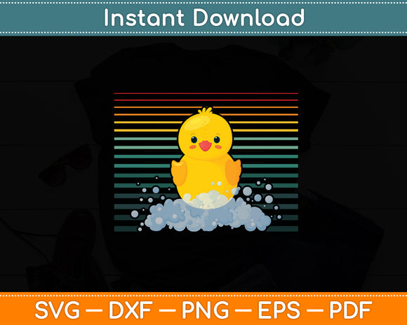 Rubber Ducky Lover Rubber Duck Vintage Svg Png Dxf Digital Cutting File