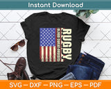 Rugby Blood Sweat Bruises American Flag Svg Digital Cutting File