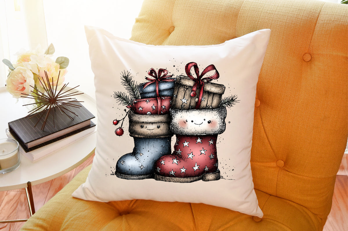 Rustic Boho Christmas Clipart PNG Bundle