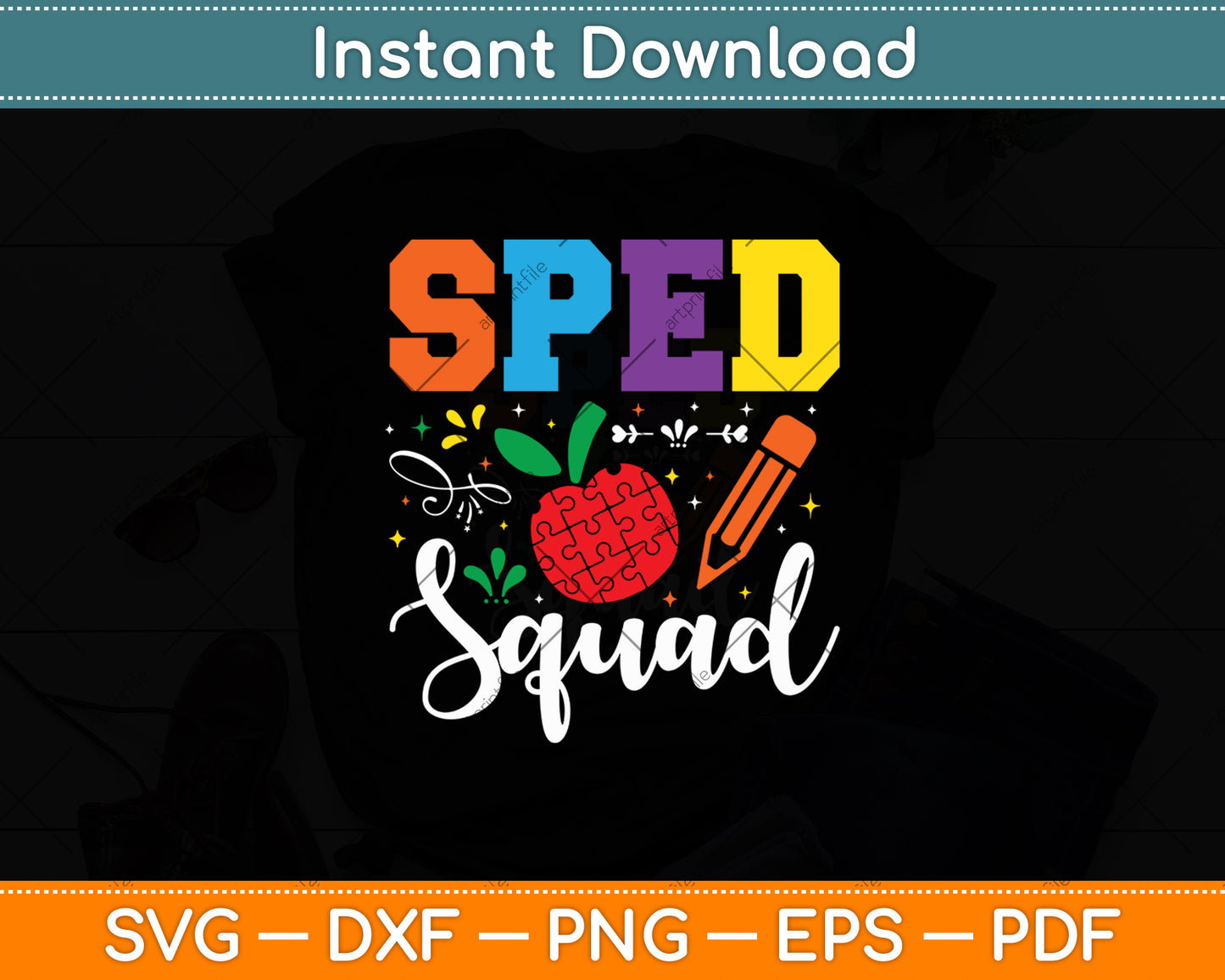 Sped Squad Special Education Teacher Svg Digital Cutting File