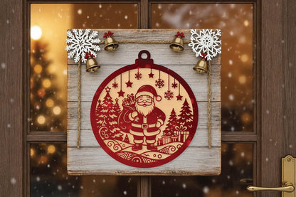 Santa Claus Christmas Laser Cut SVG