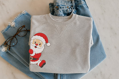 Santa Claus Embroidery Design – Cute Santa Machine Embroidery Pattern, Festive Christmas & Holiday Embroidery Design