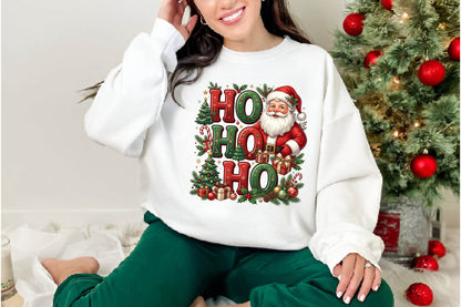 Santa Ho Ho Ho Christmas PNG, Santa Claus Holiday Sublimation Design, Christmas Shirt PNG