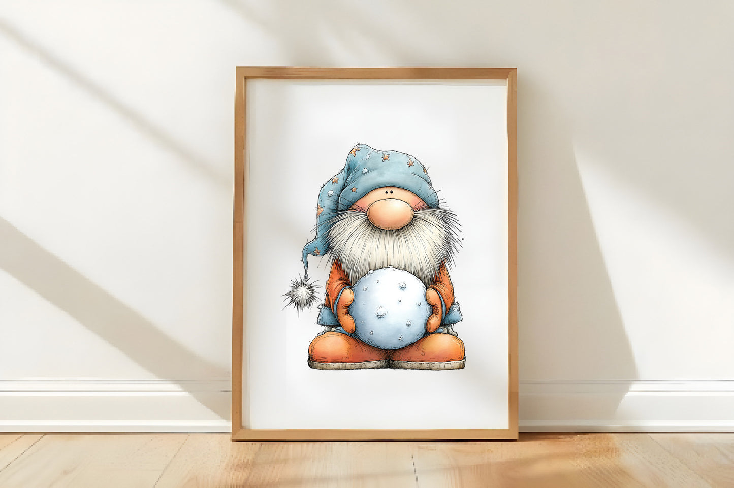 Santa Holding Snowball Christmas Clipart PNG Bundle | Cute Watercolor Santa Claus Winter Clipart | Festive Holiday Santa PNG