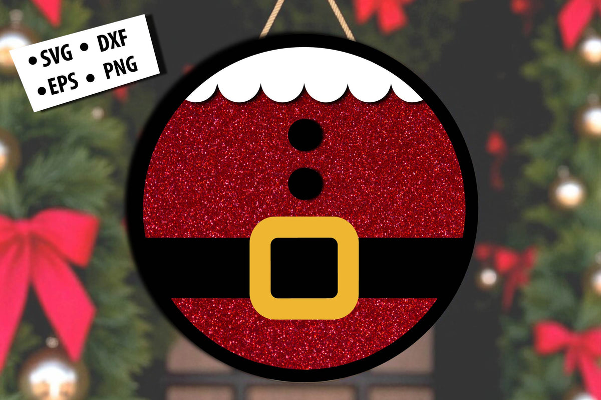 Santa Suit Christmas Laser Cut SVG