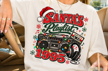 Santa’s Playlist 1995 Christmas PNG