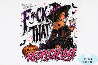 Sassy Witch Halloween PNG