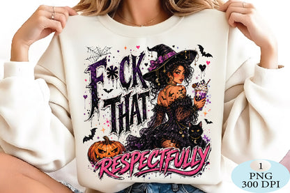 Sassy Witch Halloween PNG