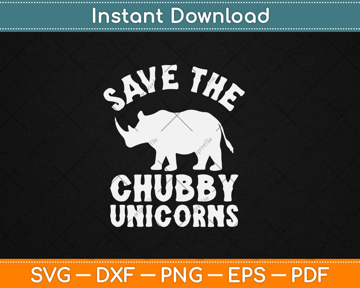 Save The Chubby Unicorns Svg Digital Cutting File