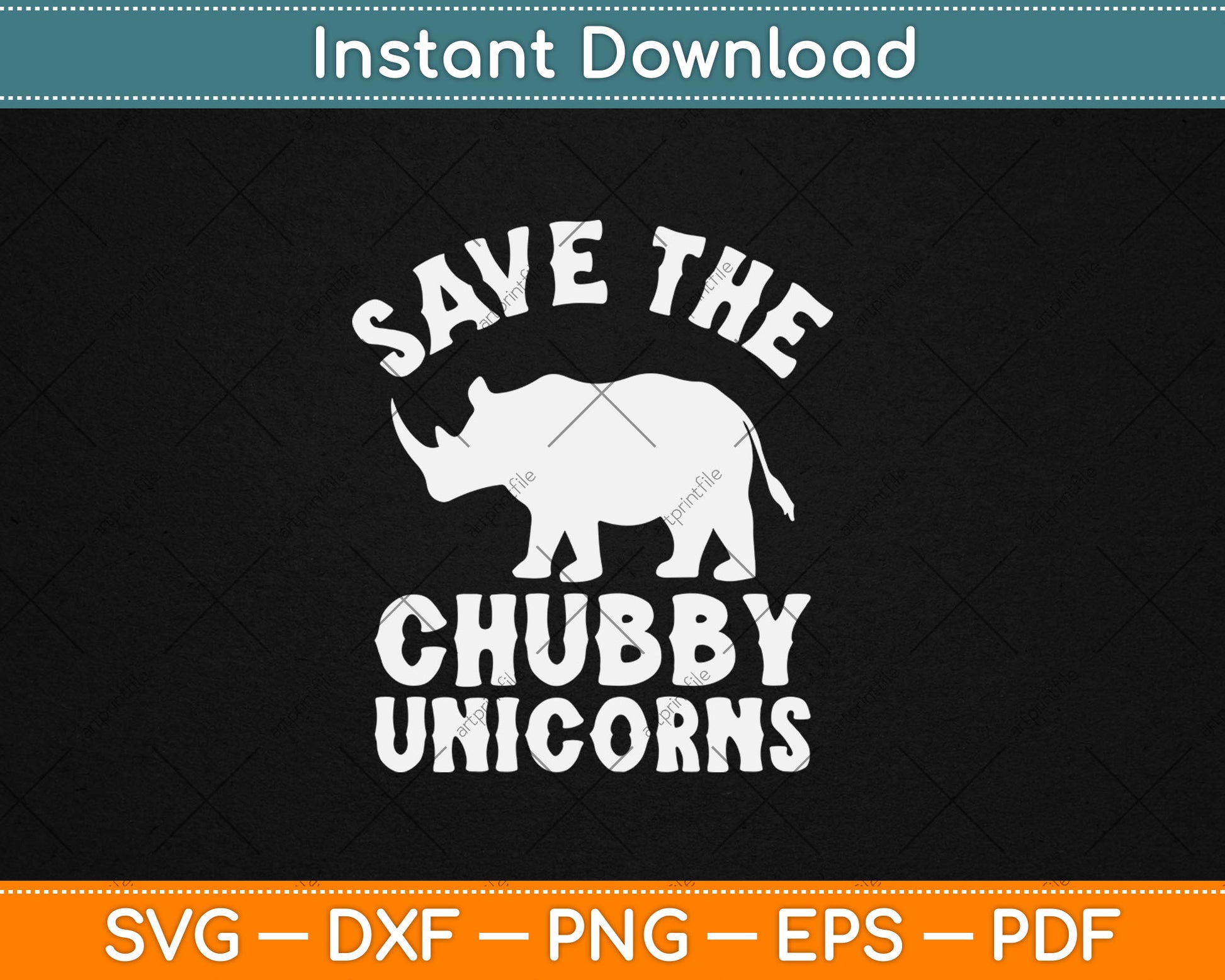 Save The Chubby Unicorns Svg Digital Cutting File