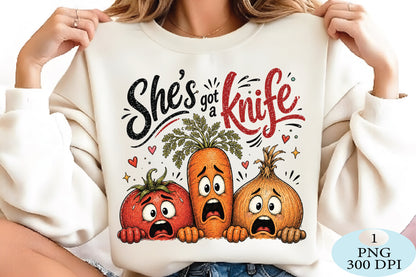 Scared Veggies Spooky Halloween Funny PNG