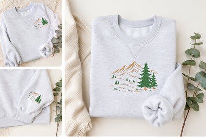 Scene Embroidery Design – Beautiful Scenic Machine Embroidery Pattern, Nature Landscape & Decorative Embroidery Design