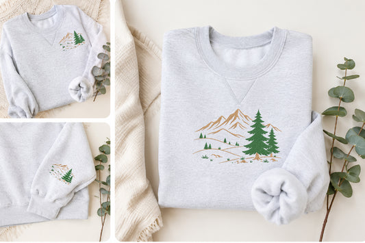 Scene Embroidery Design – Beautiful Scenic Machine Embroidery Pattern, Nature Landscape & Decorative Embroidery Design