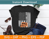 School Bus Driver Usa American Flag Bus Driver Funny Svg Digital Cutting File