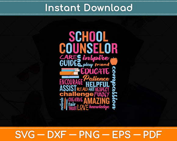 School Counselor School Counseling Week Svg Digital Cutting File