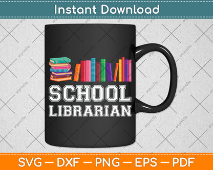 School Librarian Svg Digital Cutting File