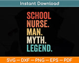 School Nurse Man Myth Legend Svg Digital Cutting File