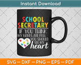 School Secretary Cute Office Clerk Appreciation Svg Png Dxf Digital Cutting File