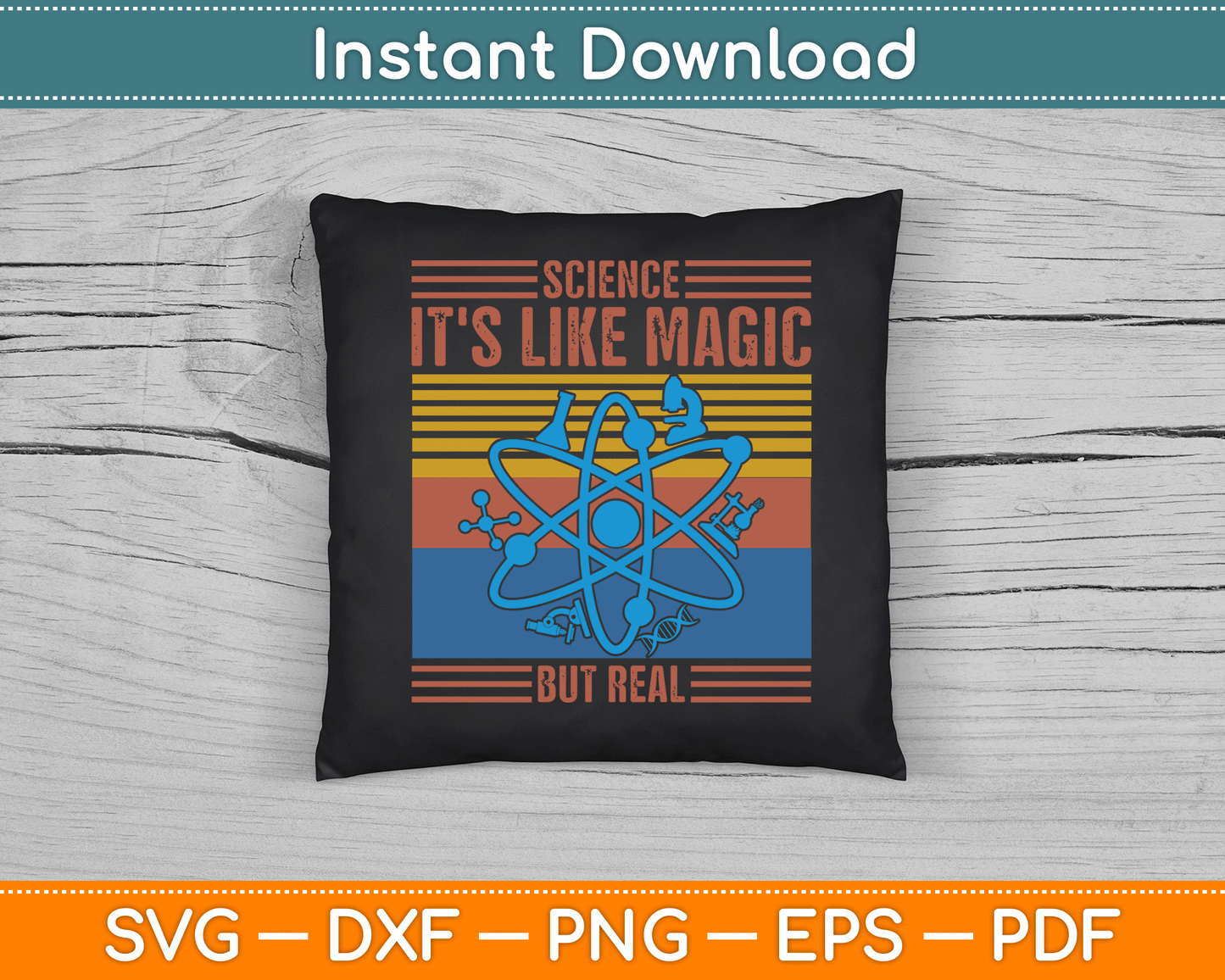 Science It's Like Magic But Real Science Teacher SVG Digital Cutting File