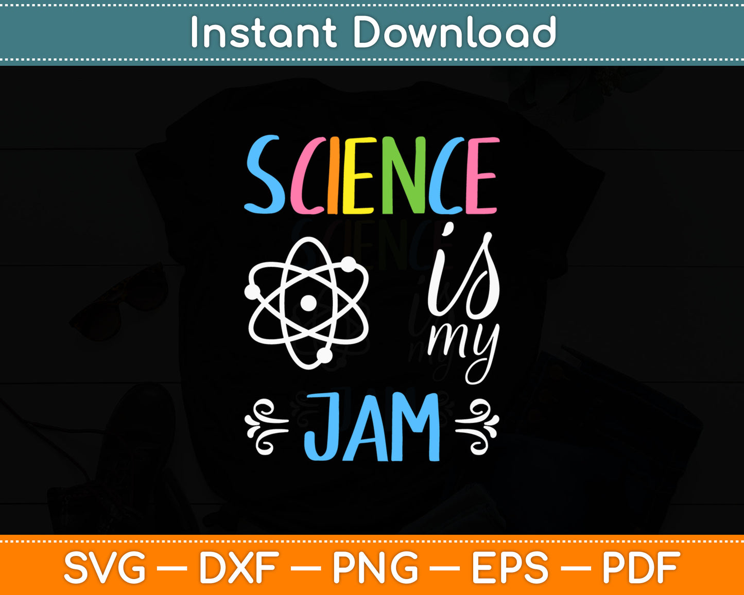 Science Is My Jam Science Teacher Svg Digital Cutting File