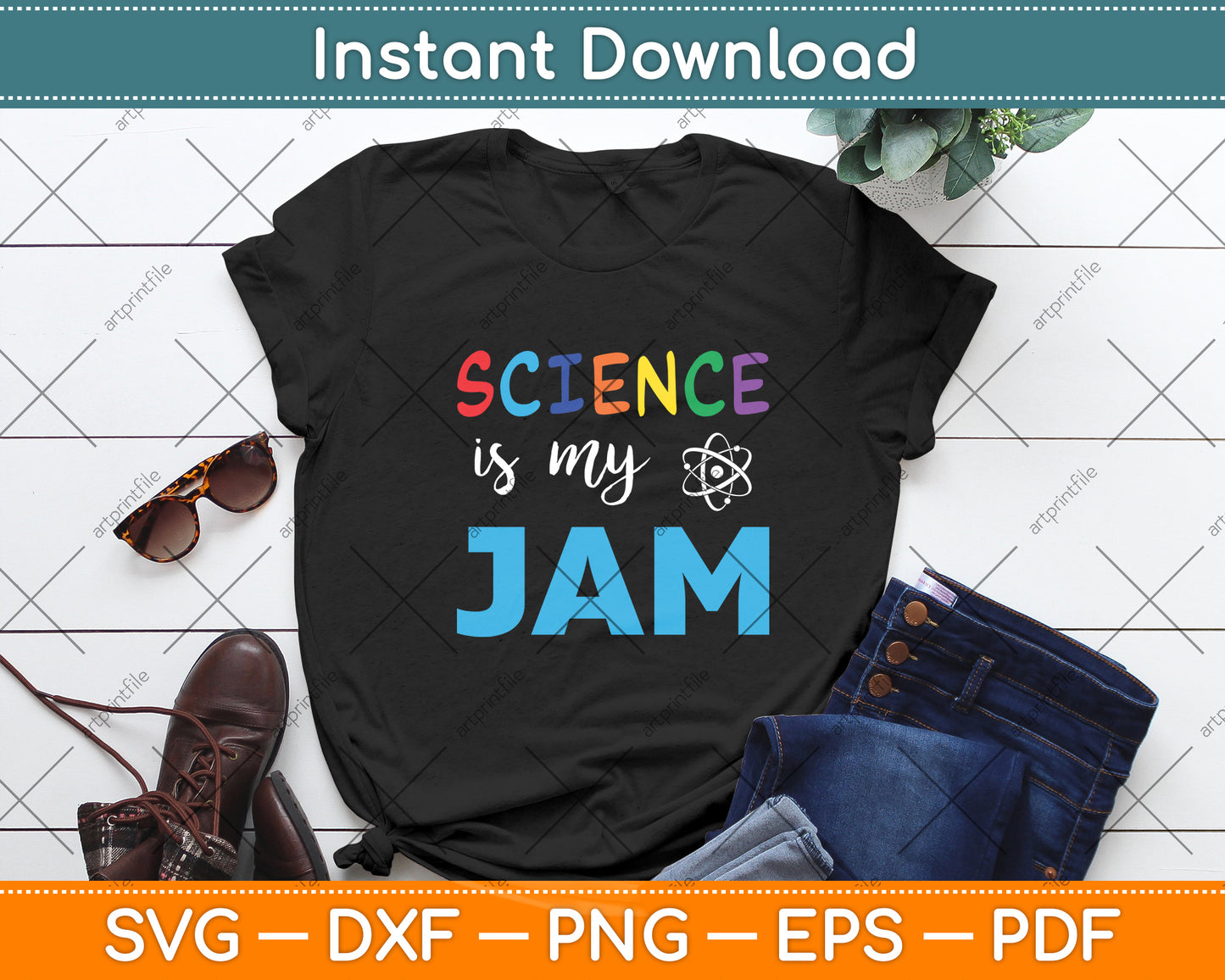 Science Teacher Science Is My Jam Svg Digital Cutting File
