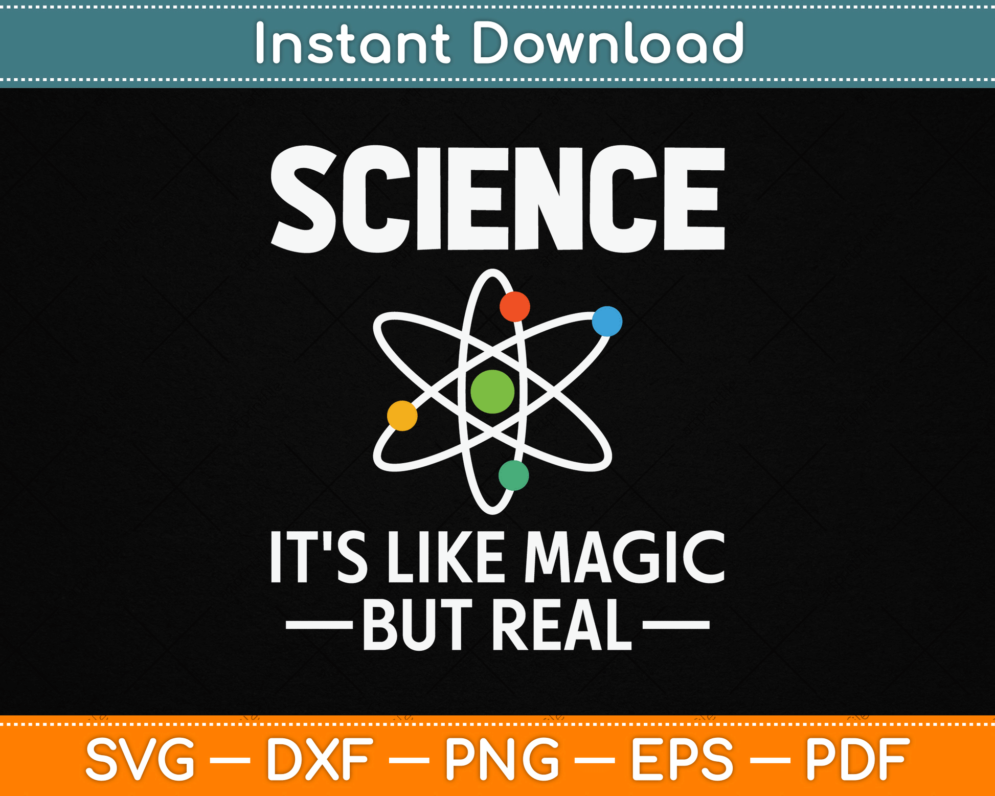 Science It's Like Magic But Real Geek Scientist SVG Digital Cutting File