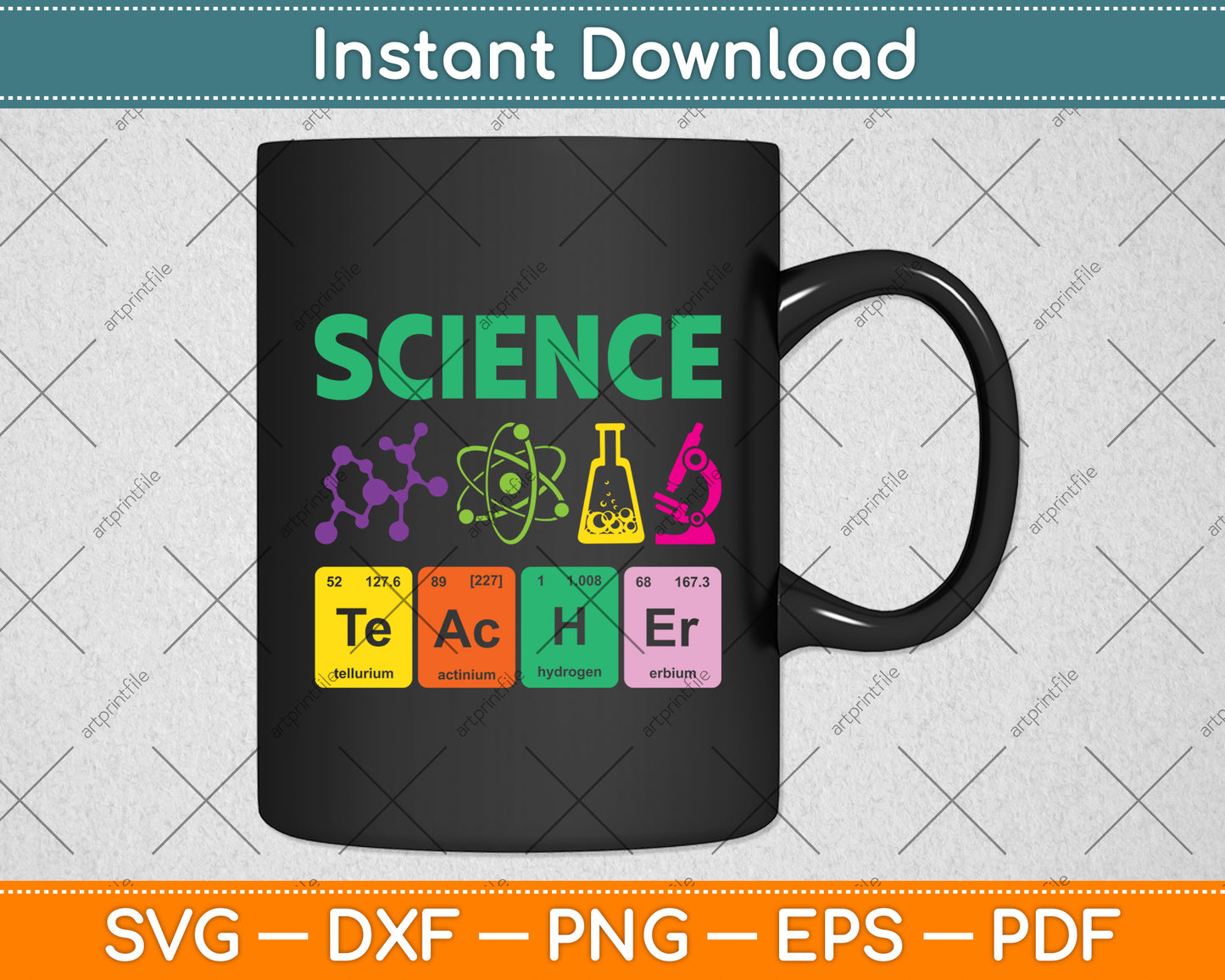 Science Teacher Chemist Physicist Vintage Svg Digital Cutting File
