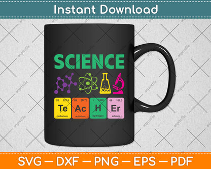 Science Teacher Chemist Physicist Vintage Svg Digital Cutting File