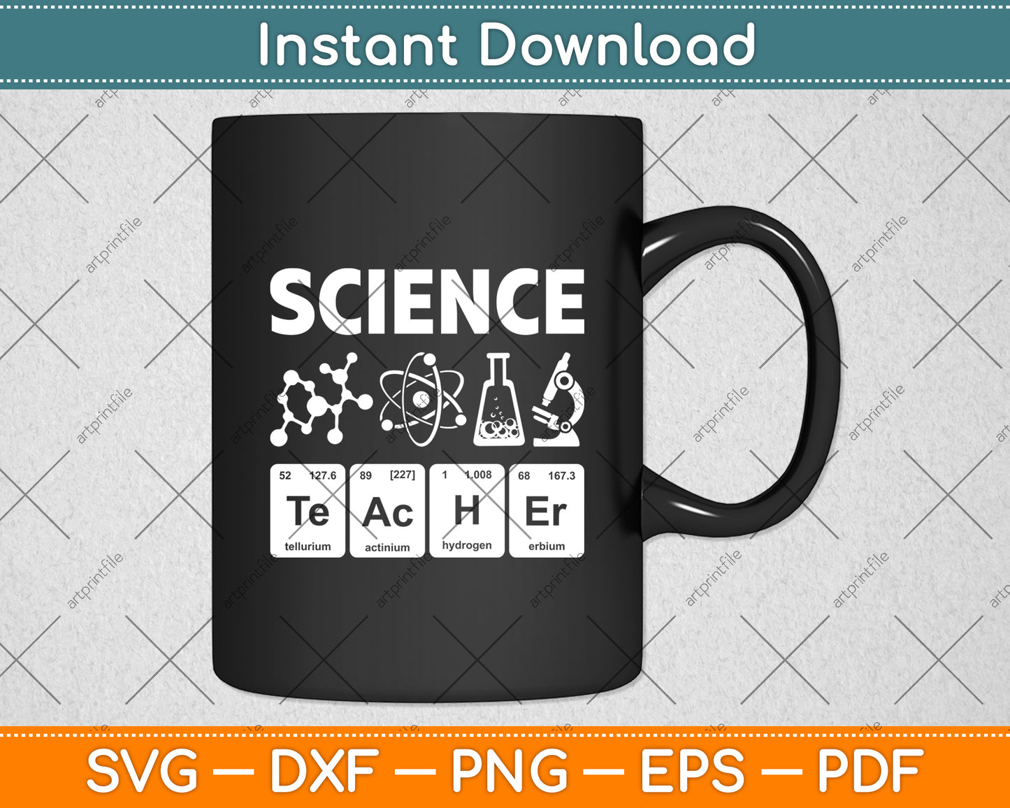 Science Teacher Chemist Physicist Vintage Svg Design Digital Cutting File