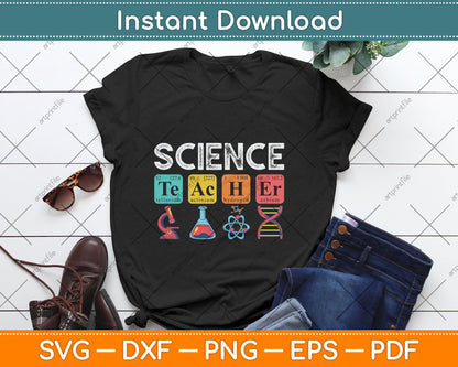 Science Teacher Chemistry Biology Physics Teacher Student Svg Digital Cutting File