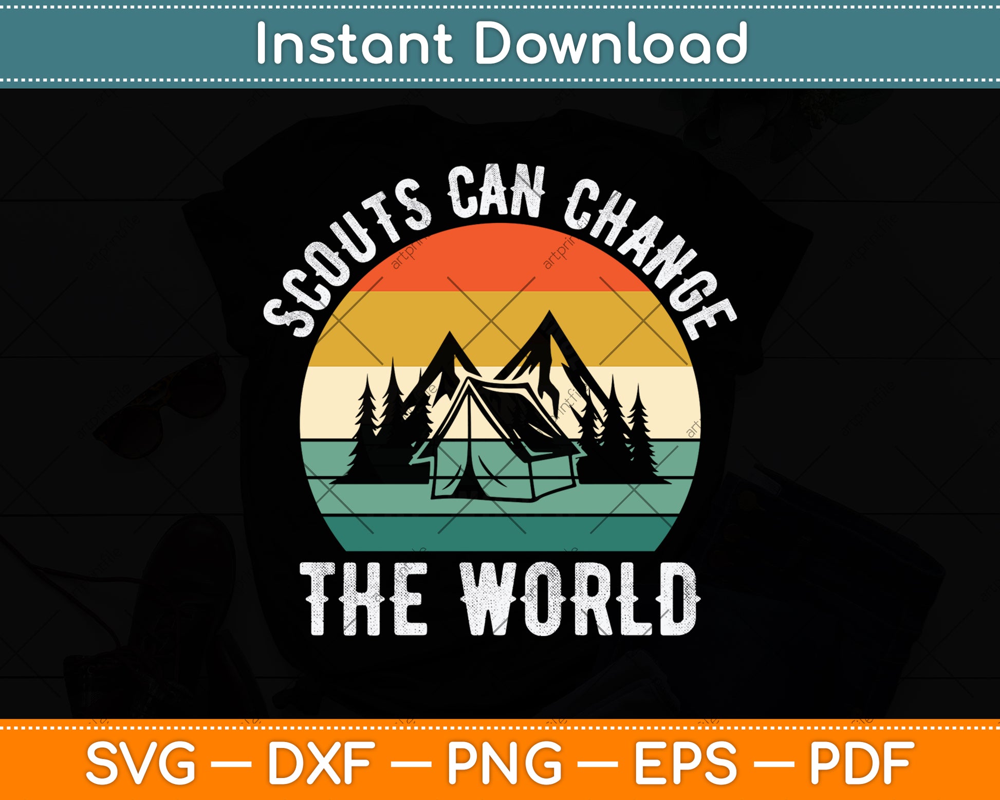 Scouts Can Change The World Svg Png Dxf Digital Cutting File