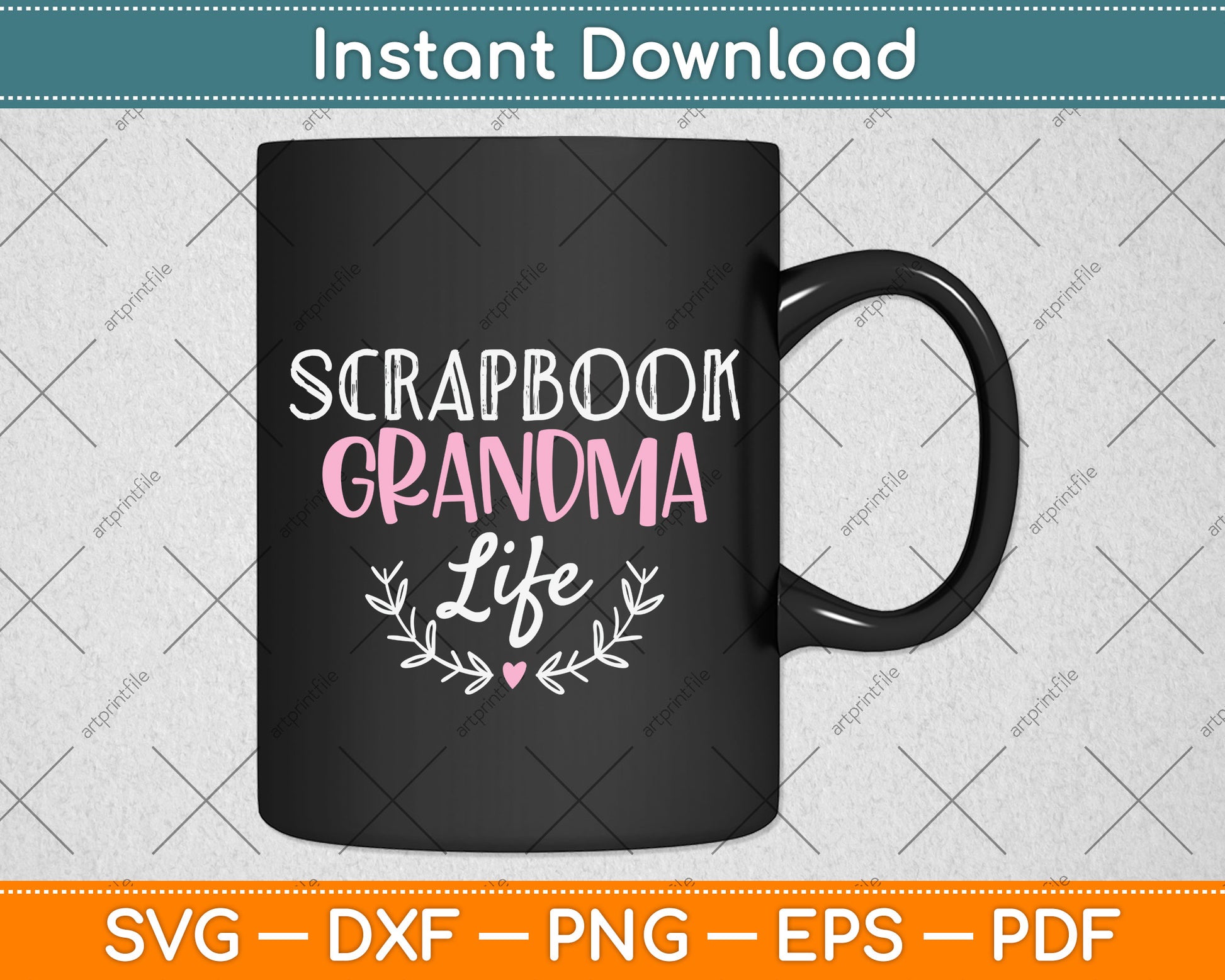 Scrapbook Grandma Life Svg Png Dxf Digital Cutting File