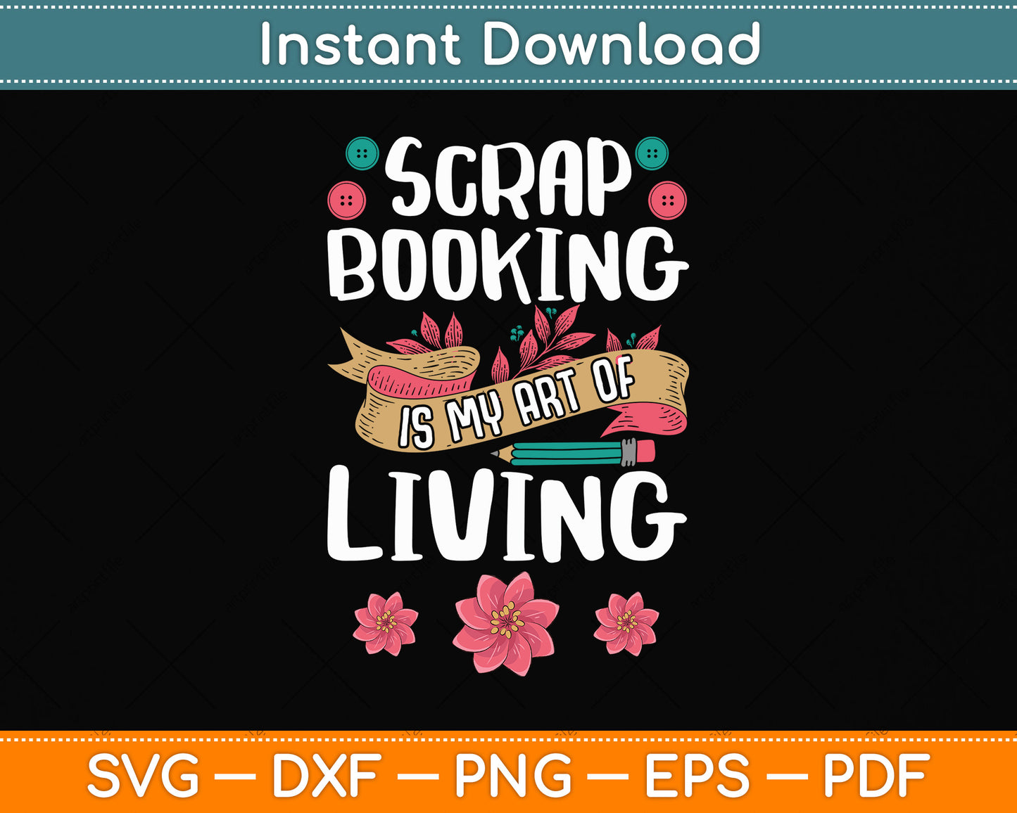 Scrapbooking Art Of Living Scrapbook Scrapbooker Svg Png Dxf Digital Cutting File