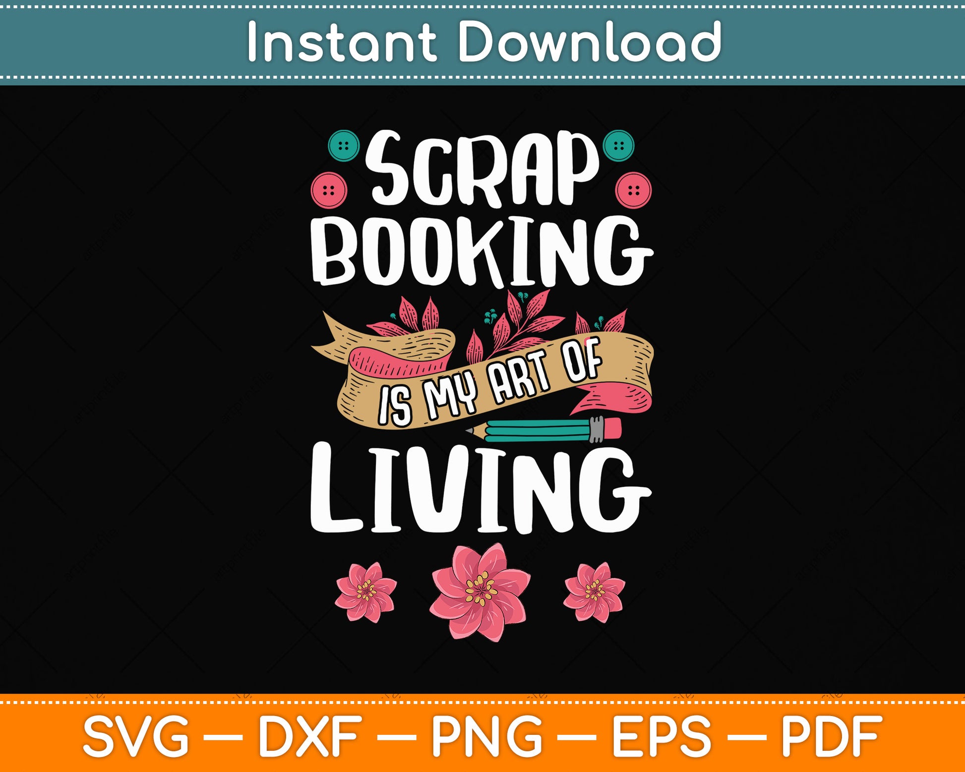 Scrapbooking Art Of Living Scrapbook Scrapbooker Svg Png Dxf Digital Cutting File