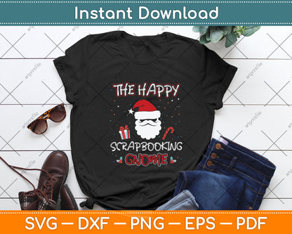 Scrapbooking Christmas Gnome Svg Png Dxf Digital Cutting File