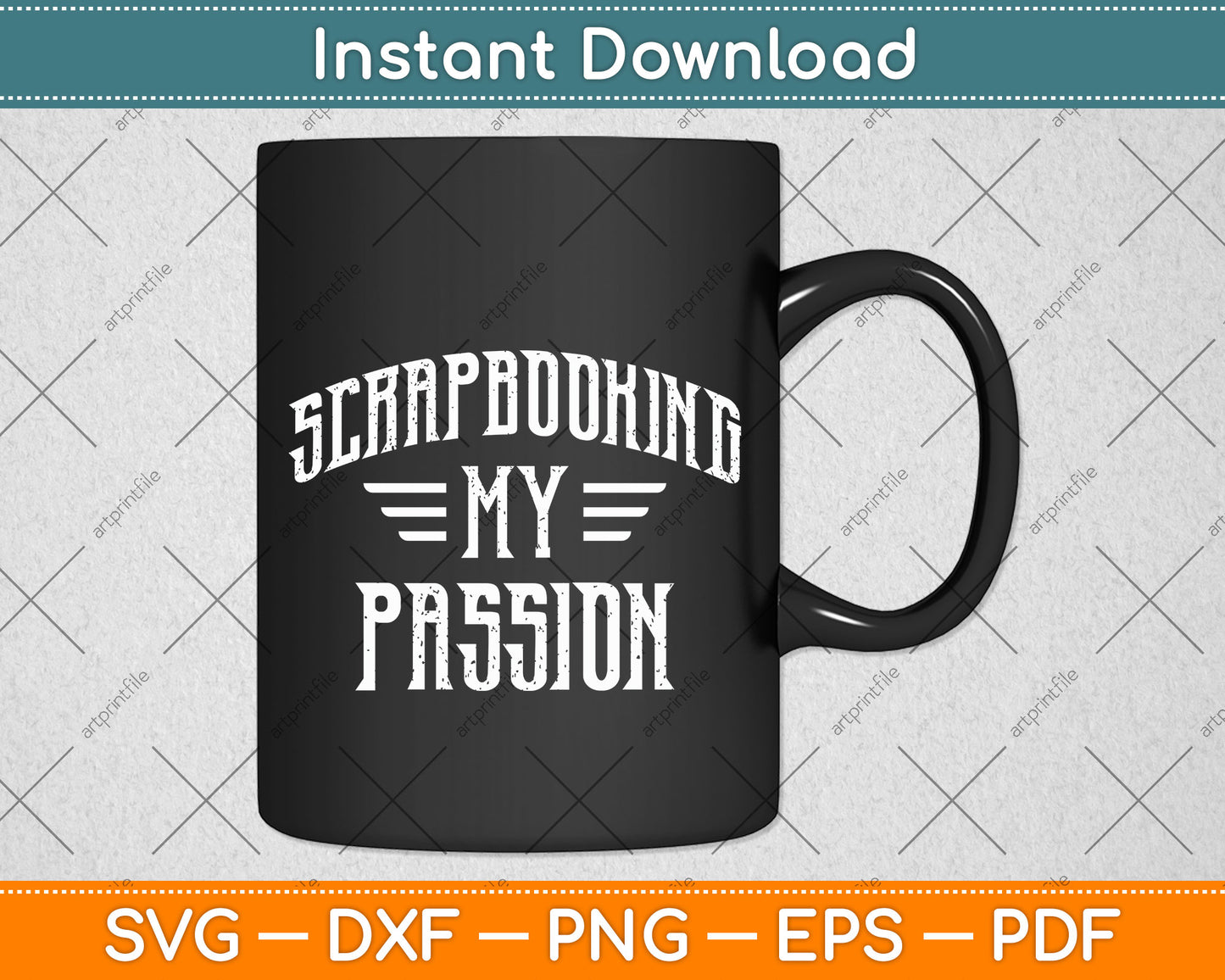 Scrapbooking My Passion Svg Png Dxf Digital Cutting File