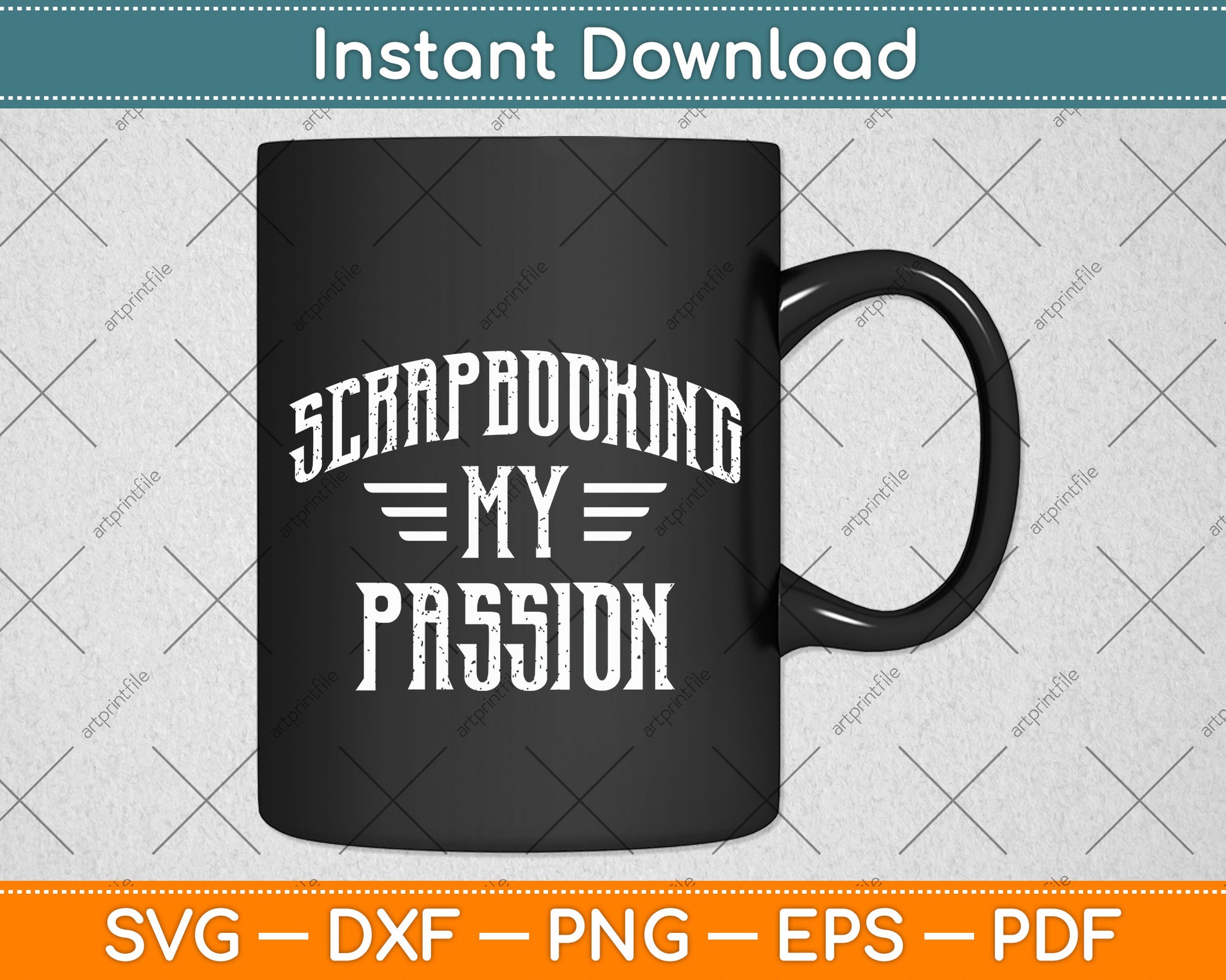 Scrapbooking My Passion Svg Png Dxf Digital Cutting File