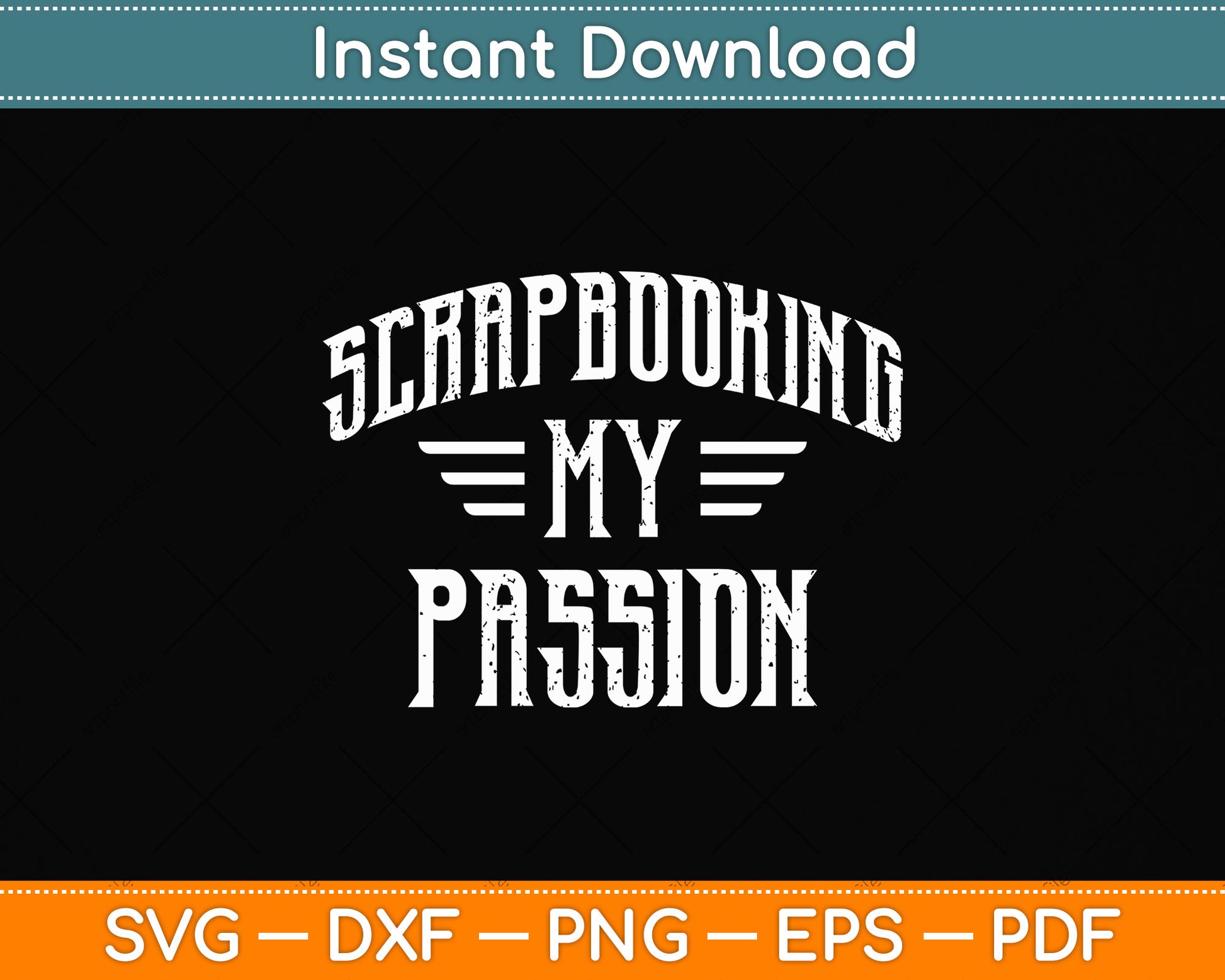 Scrapbooking My Passion Svg Png Dxf Digital Cutting File