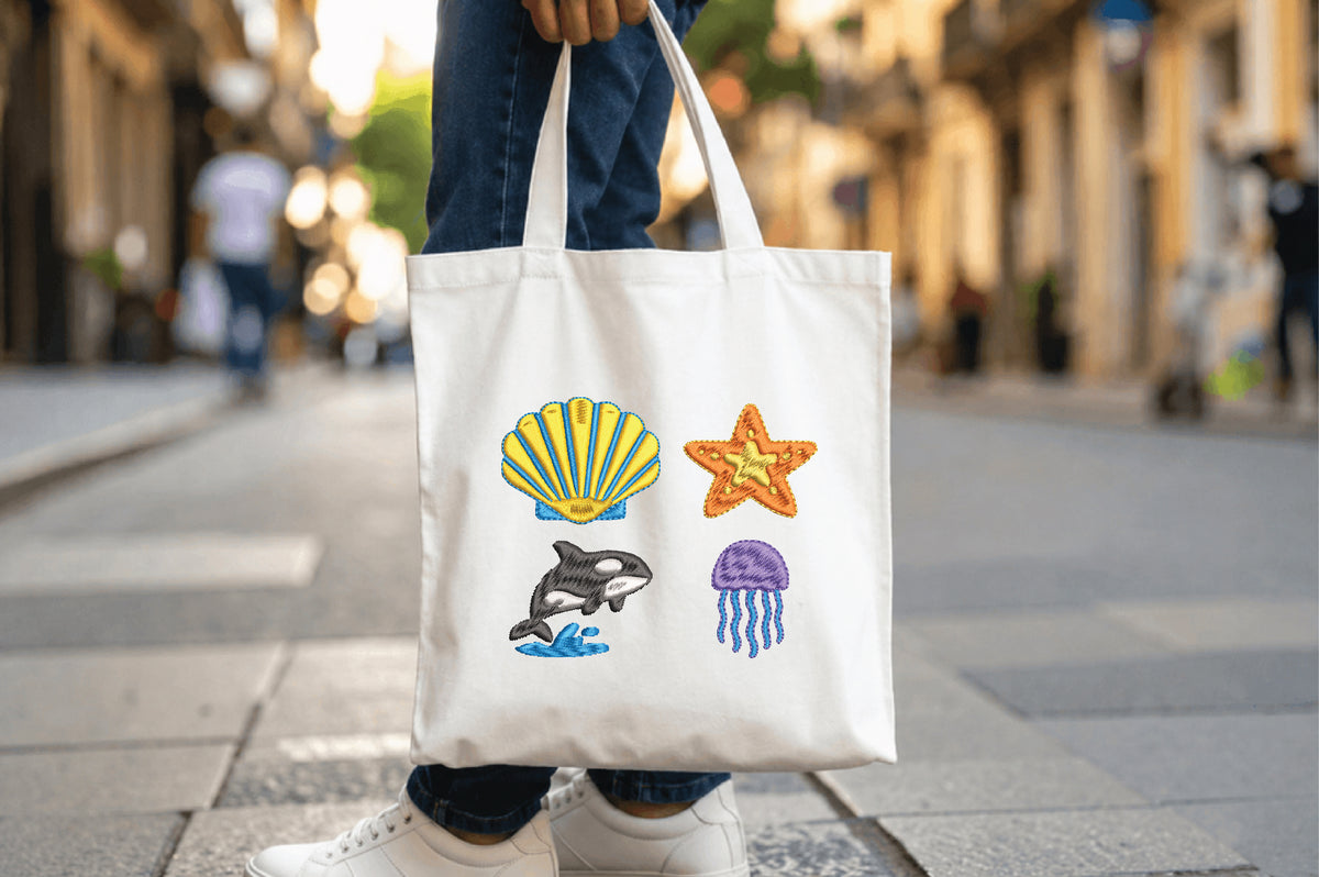 11 Sea Animals Embroidery Bundle