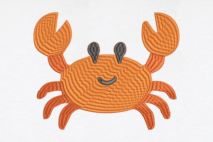 Cute Sea Crab Embroidery Design