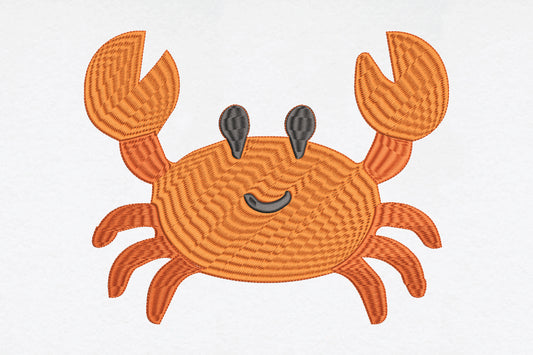 Cute Sea Crab Embroidery Design