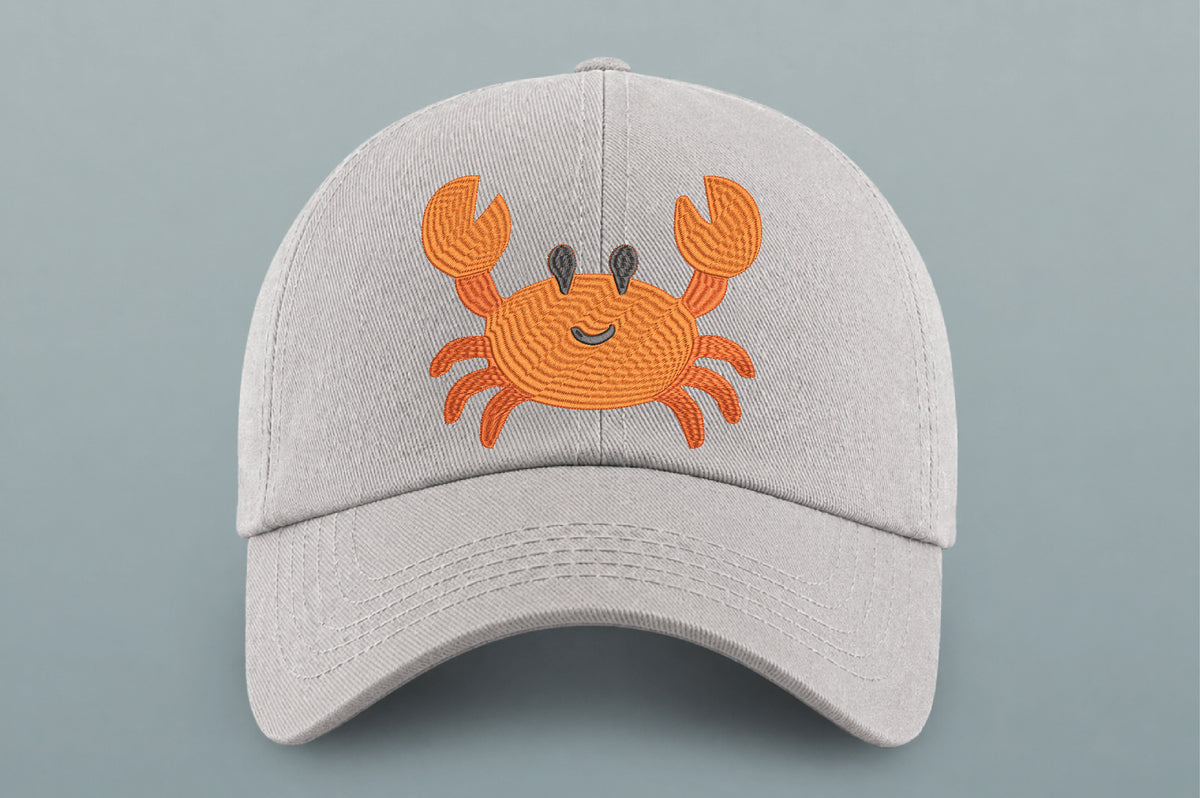 Cute Sea Crab Embroidery Design