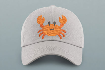 Cute Sea Crab Embroidery Design