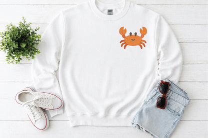 Cute Sea Crab Embroidery Design